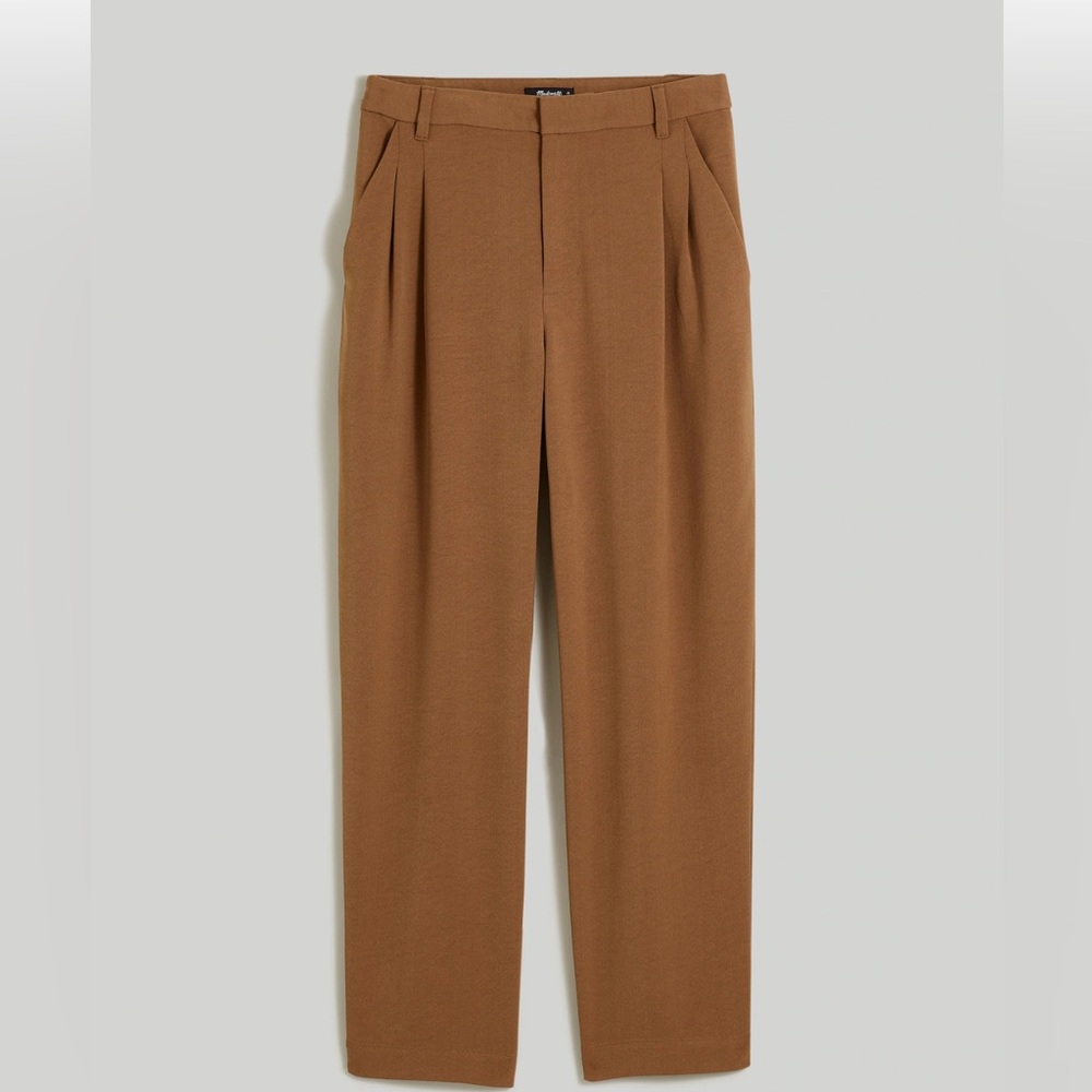 Madewell Pleated Tapered-Leg Pants